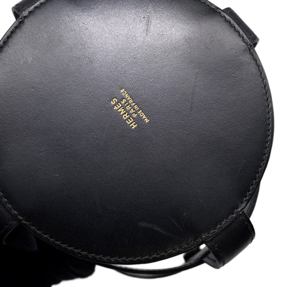 Hermes handbag, Museliere, black and gold, Rouge Vif, Vert, Box Calf, Courche... - Picture 8 of 16